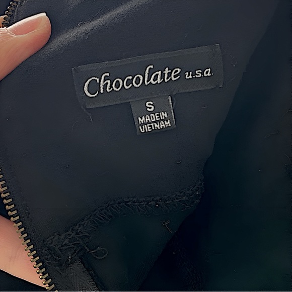 Chocolate Strictly Business USA Bandage Pencil Skirt (Small) - Picture 4 of 6